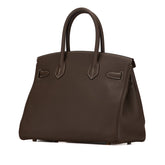 エルメス バーキン30 ハンドバッグ エトゥープ グレージュ ゴールド金具 トリヨンクレマンス レディース HERMES 【中古】